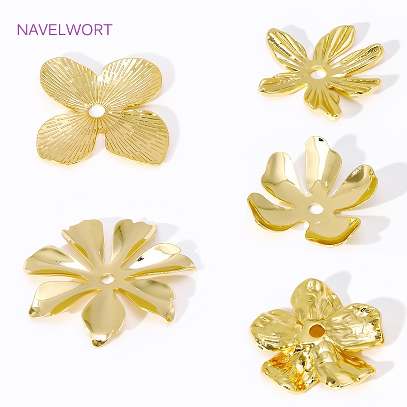 Embellishment Crafts - Tapas de latón chapadas en oro