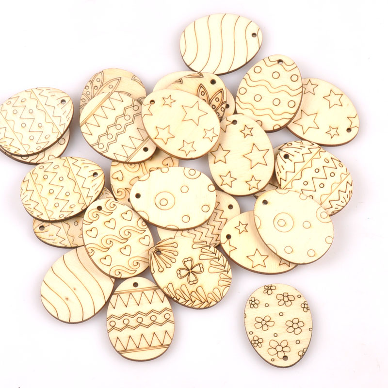 Embellishments For Scrapbooking - 25 uds. Colgante artesanal de madera