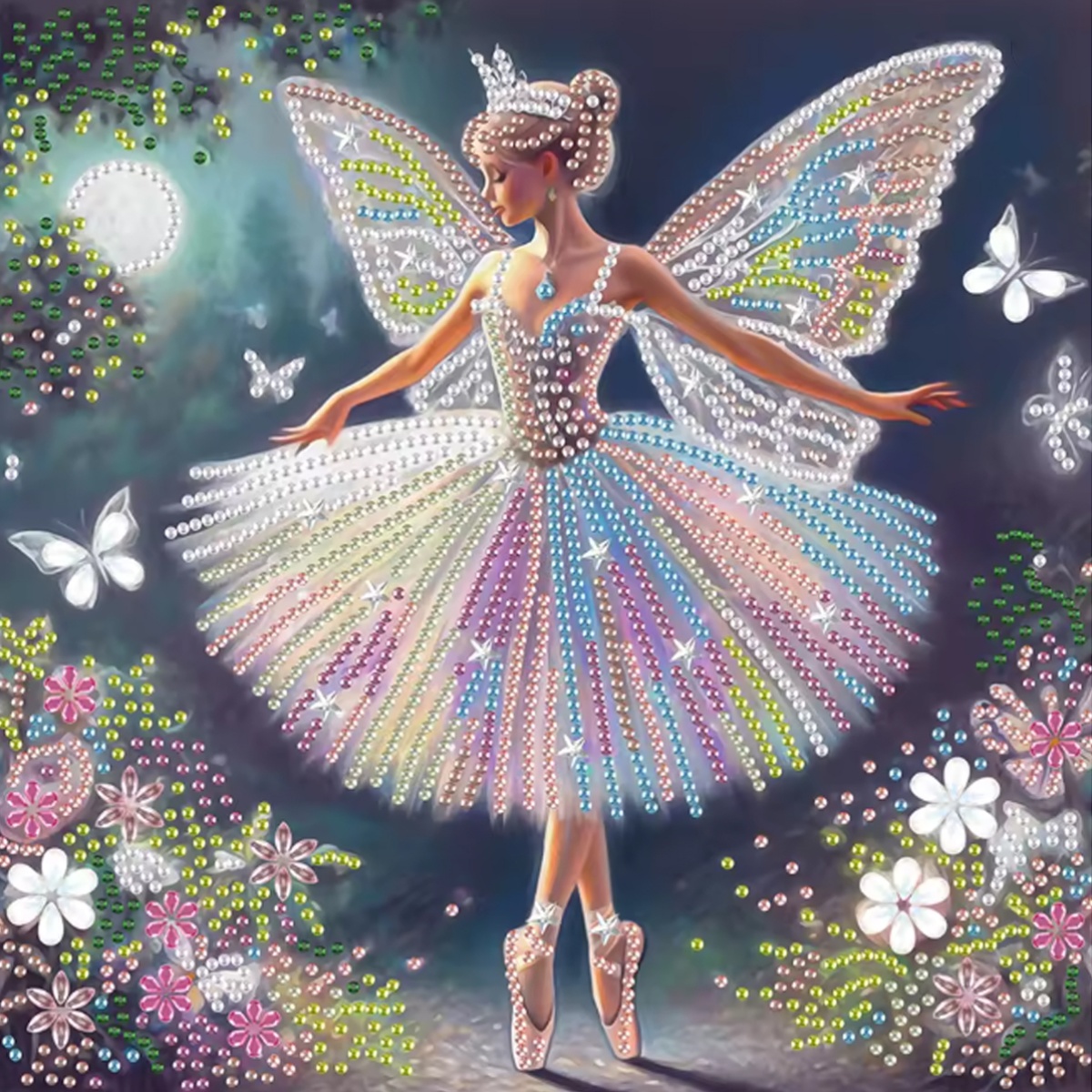 Embroidery Embellishments - Serie de Patrones de Hadas Mariposas,