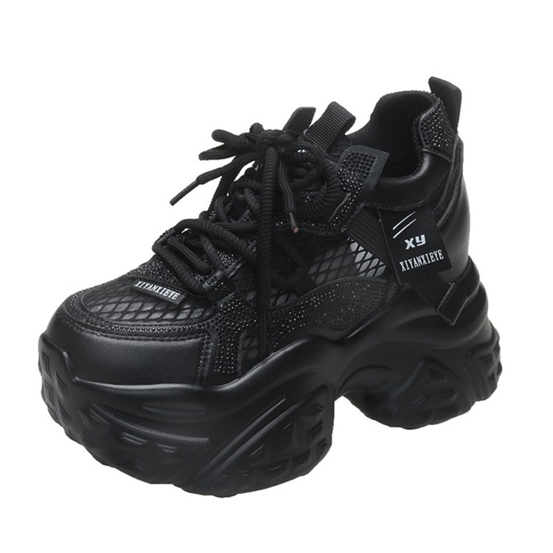 Nuevas zapatillas de plataform - Crystal Mesh Fabric reseña y precio