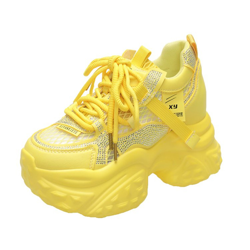 Nuevas zapatillas de plataform - Crystal Mesh Fabric reseña y precio