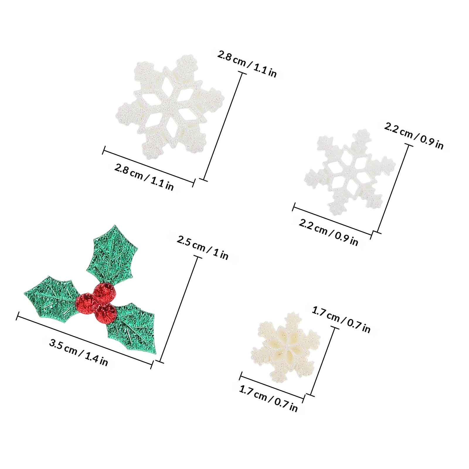 1 paquete de adornos de resina - Christmas Craft Embellishment reseña y precio