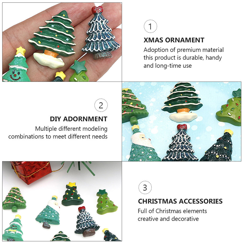 20 piezas de adornos navideños - Christmas Craft Embellishment reseña y precio