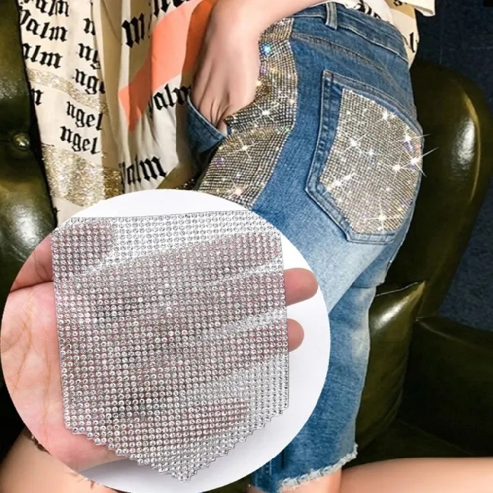 Parches de diamantes de imitac - Hotfix Rhinestone Sheet reseña y precio