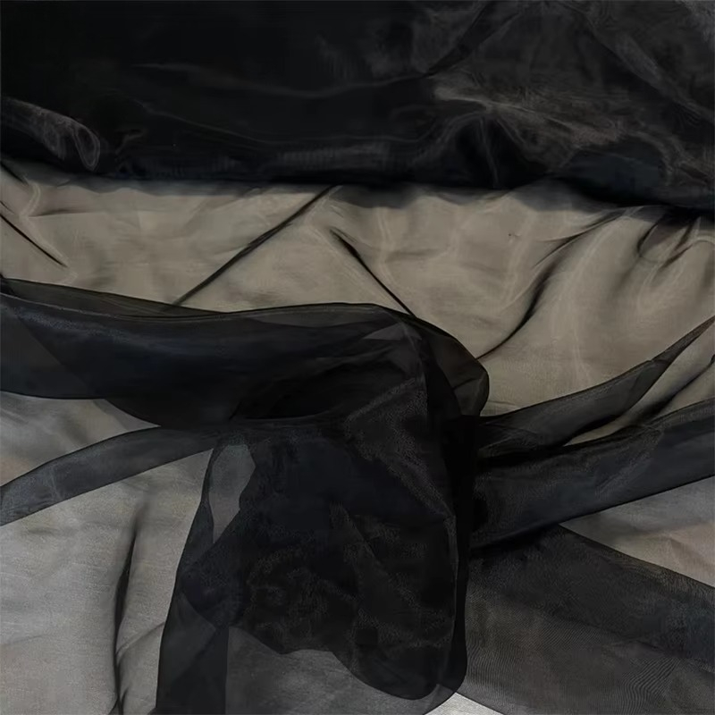 Tela de Organza Negra con Cris - Crystal Mesh Fabric reseña y precio