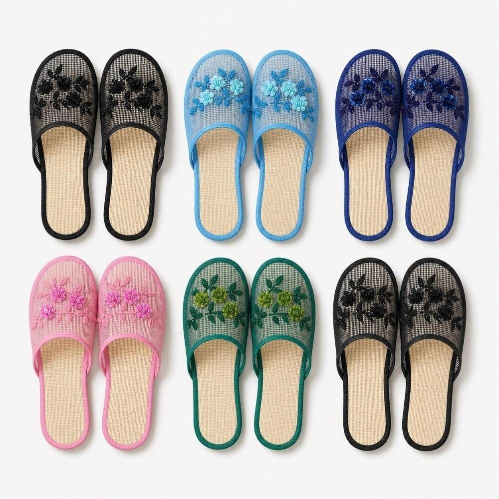 Sandalias Casuales de Malla co - Embroidery Embellishments reseña y precio