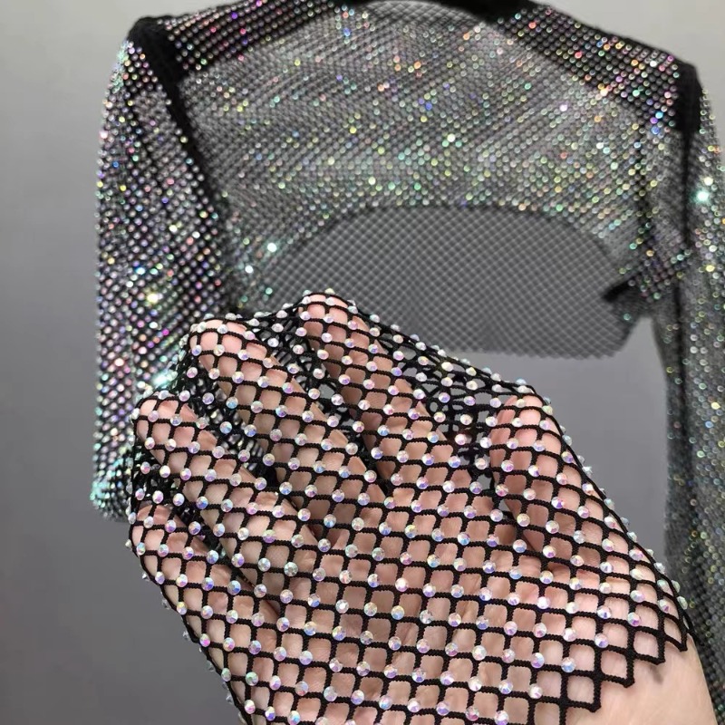 50x120cm costura diamantes de  - Crystal Mesh Fabric reseña y precio