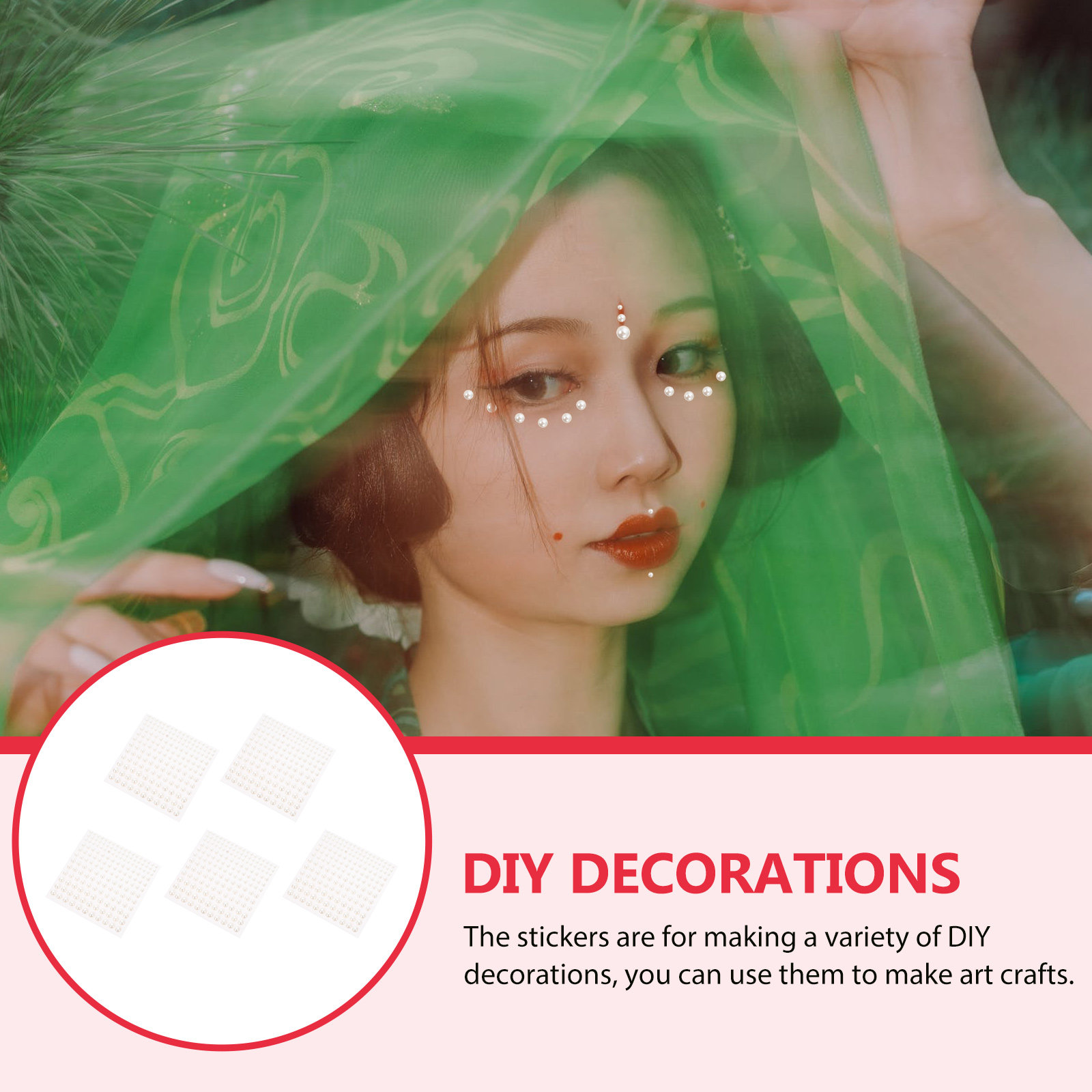 5 unidades de pegatinas adhesi - Craft Embellishment reseña y precio