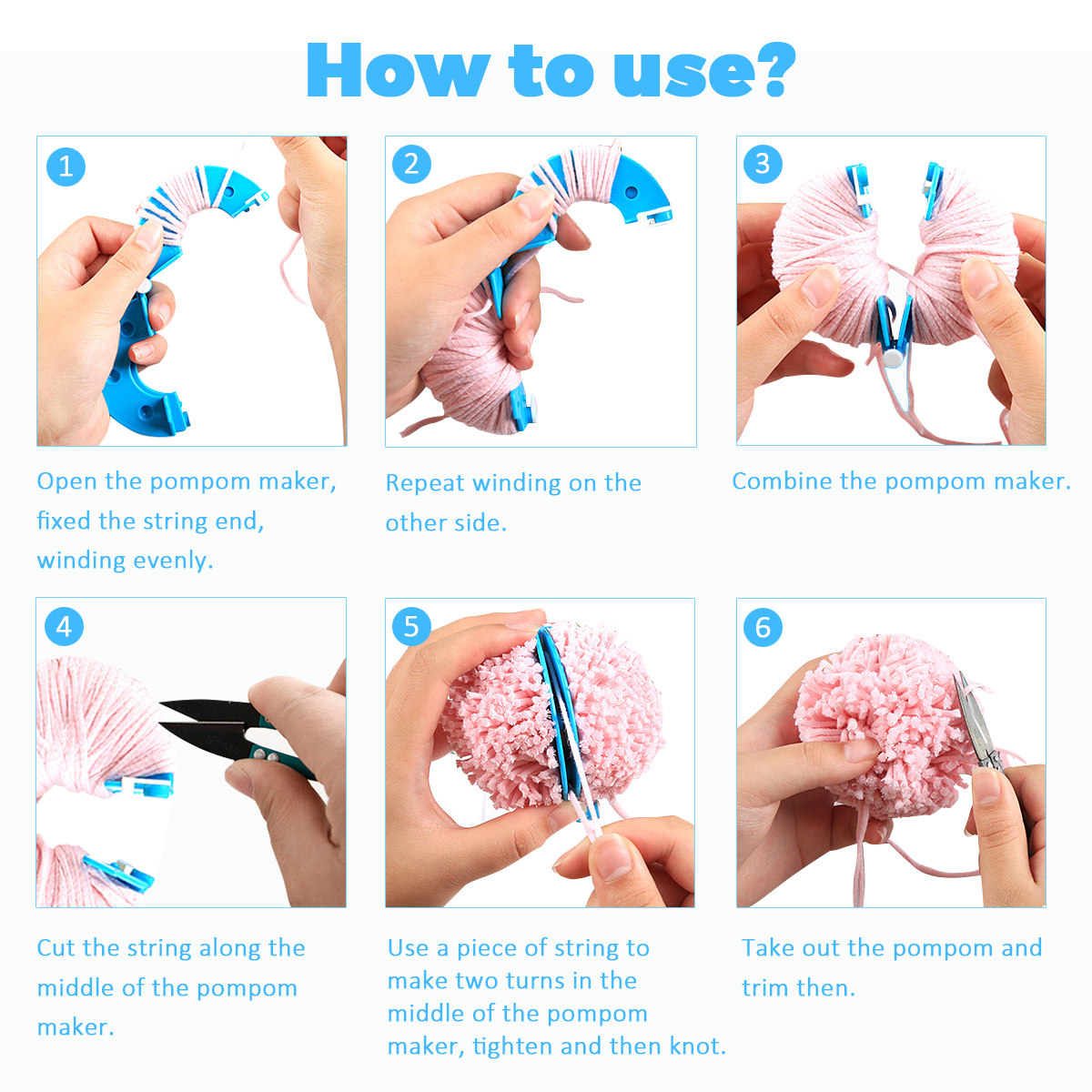 Juego de 8 Herramientas para H - Pom Pom Maker Tool reseña y precio