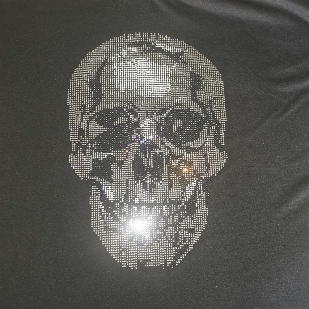 Parche de calavera para planch - Hotfix Rhinestone Sheet reseña y precio