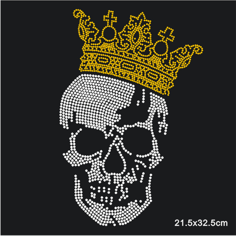 Parche de calavera para planch - Hotfix Rhinestone Sheet reseña y precio