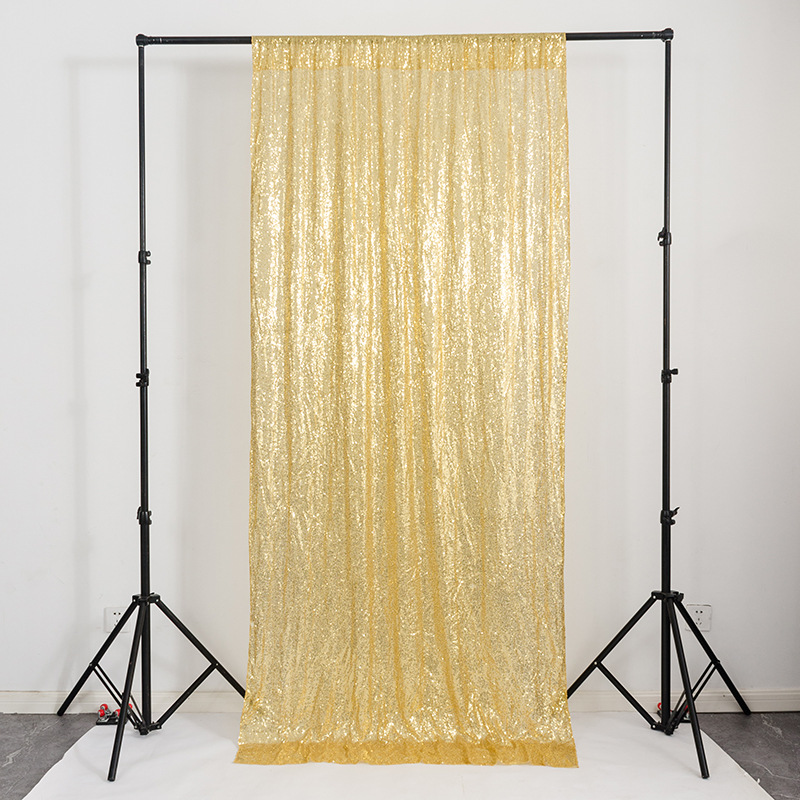 2 uds 60x300cm cortina de tubo - Sequin Fabric Panel reseña y precio